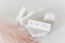 Load image into Gallery viewer, The Corley 18k gold plated heart stud earrings
