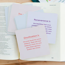 Load image into Gallery viewer, Theology For Me | Big Truths to Grow Your Faith Card Set
