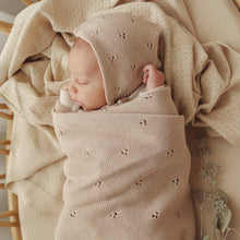 Load image into Gallery viewer, 100% Organic Cotton Pointelle Swaddle Receiving Baby Blanket: Powder Blue
