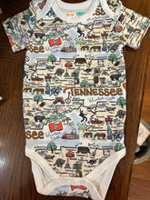 Load image into Gallery viewer, Tennessee Map Baby Onesie(6-12Mo)

