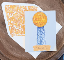 Load image into Gallery viewer, I Love it Here Sunsphere Greeting Card

