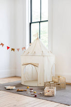Load image into Gallery viewer, Kids Play Tent Castle with Recycled Fabric - Solids: Beige
