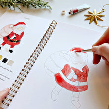 Load image into Gallery viewer, Christmas watercolor workbook
