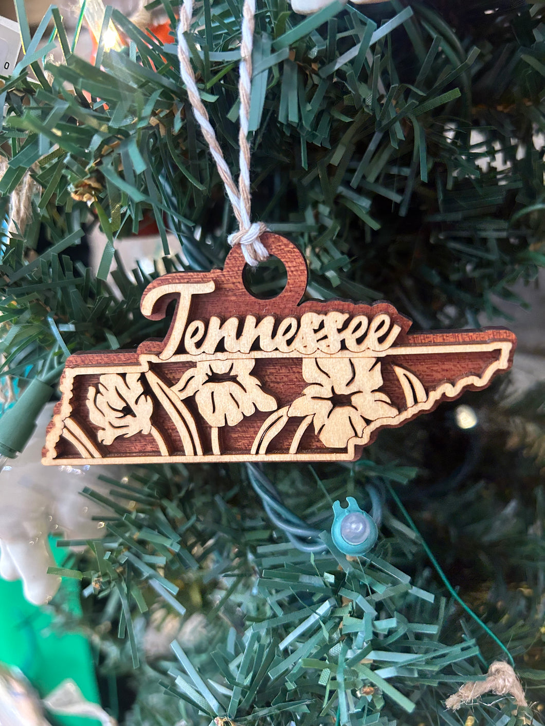 Tennessee State Flower Christmas Ornament