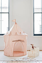 Load image into Gallery viewer, Kids Play Tent Castle with Recycled Fabric - Prints: Blueberry Ivory
