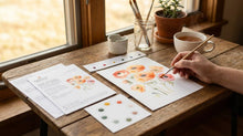 Load image into Gallery viewer, All-In-One Watercolor Paint Set - Ranunculus Blooms
