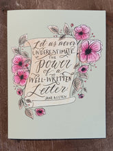 Load image into Gallery viewer, Jane Austen Well-written Letter Card
