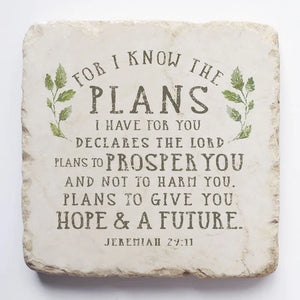 Jeremiah 29:11- For I know the plans I have for you, declares the Lord...