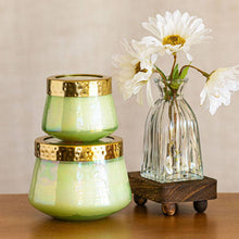 Load image into Gallery viewer, Petite Watercolor Pressed Floral Candle - Tomato Vine
