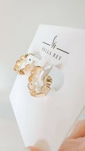 Load image into Gallery viewer, Grace hoops-18k gold plated earrings-huggies
