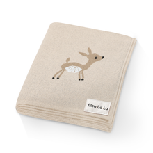 Load image into Gallery viewer, 100% Luxury Cotton Swaddle Receiving Baby Blanket - Deer: Grey
