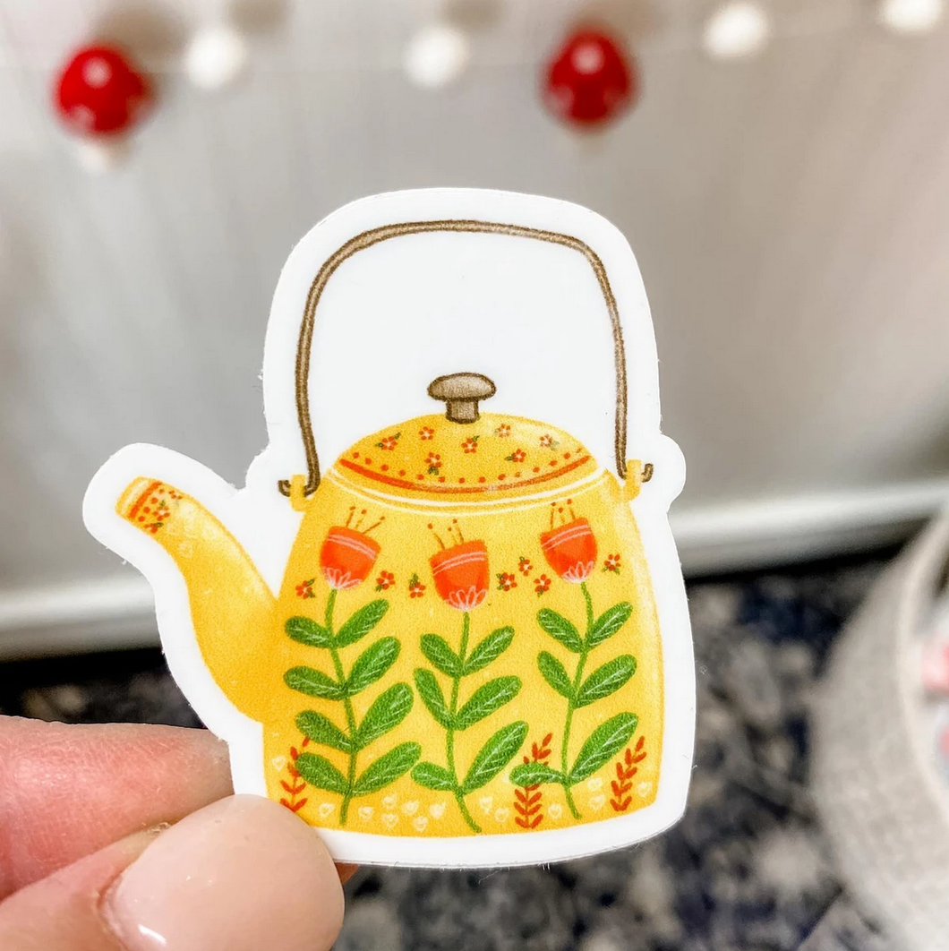 Yellow Teapot Sticker