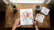 Load image into Gallery viewer, All-In-One Beginner Watercolor Paint Set - Jar of Flowers
