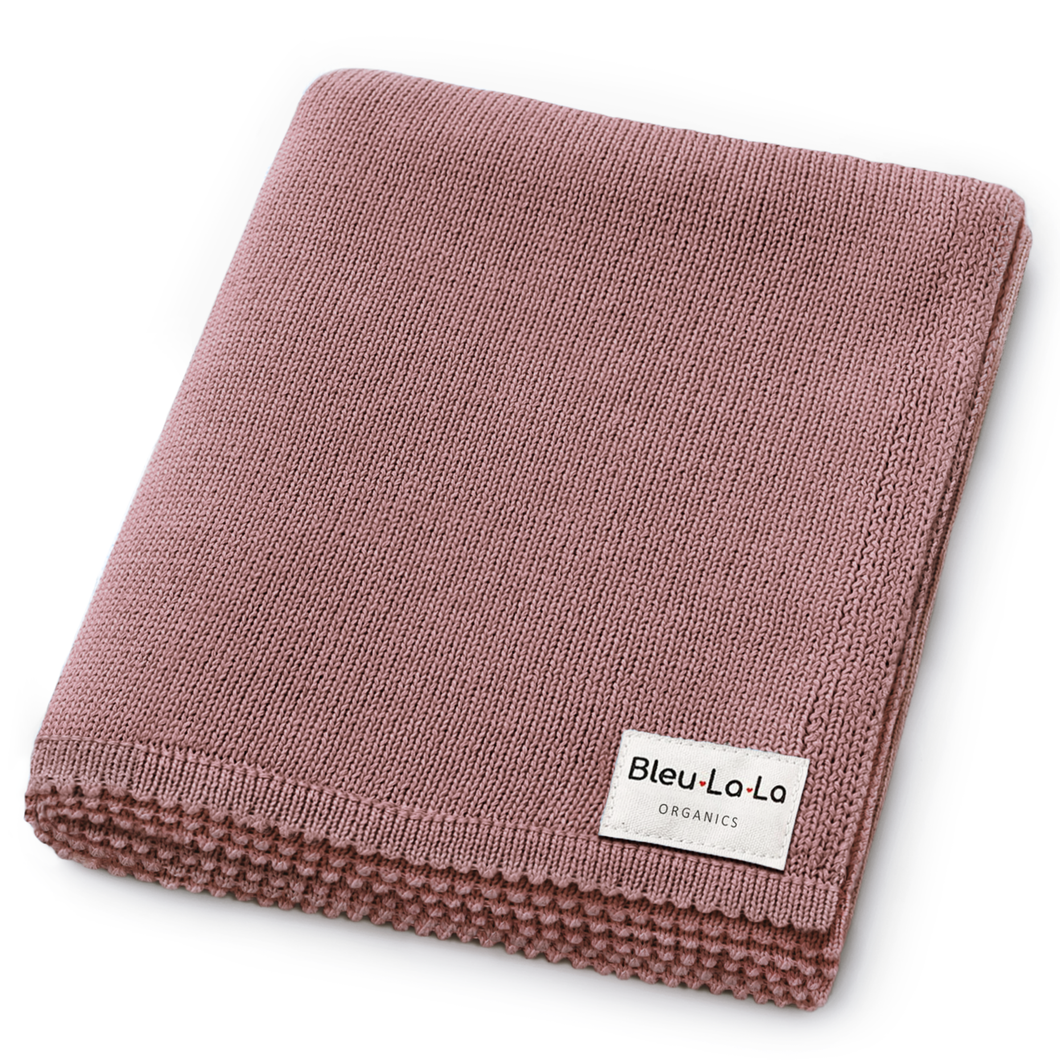 100% Organic Luxe Baby Blanket  : Sugar Plum