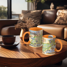 Load image into Gallery viewer, Tennessee Map Mug – 16 oz Ceramic, Orange
