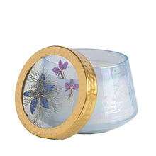 Load image into Gallery viewer, Accent Watercolor Pressed Floral Candle - Berry Fig
