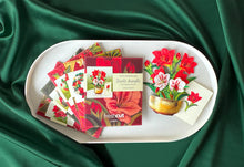 Load image into Gallery viewer, Holiday Favorites Boxed Card/pop-up flower set
