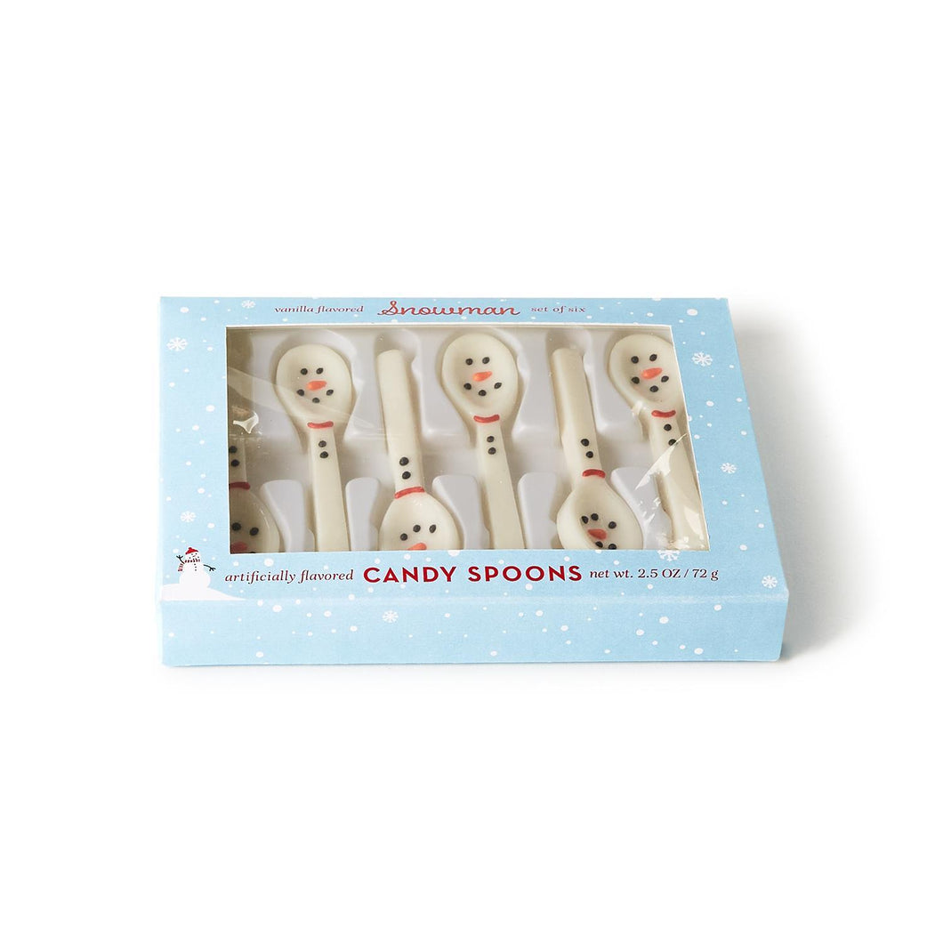 Edible Snowman Candy Spoons