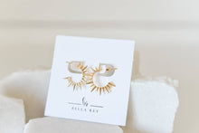 Load image into Gallery viewer, Mikel 18k gold stud earrings-non tarnish-hypoallergenic
