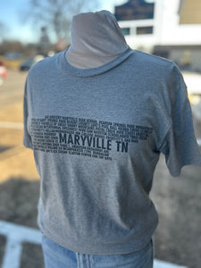 Maryville, Tennessee Landmarks Tee