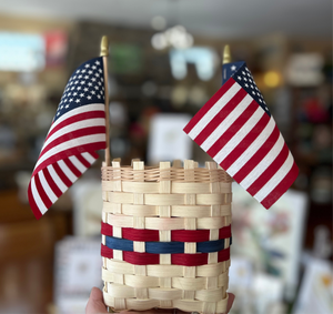 American Flag Patriotic Basket