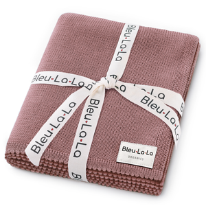 100% Organic Luxe Baby Blanket  : Blush Pink