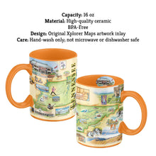 Load image into Gallery viewer, Tennessee Map Mug – 16 oz Ceramic, Orange
