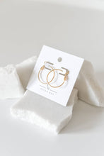 Load image into Gallery viewer, 18k gold plated hoops -earrings- hypoallergenic
