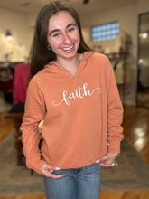 Load image into Gallery viewer, Faith- Hooded V-neck Sweatshirt
