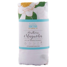 Load image into Gallery viewer, Southern Magnolia Baby Muslin Swaddle Receiving Blanket Breathable and Lightweight

