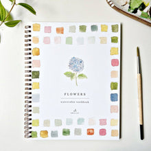 Load image into Gallery viewer, Flowers watercolor workbook
