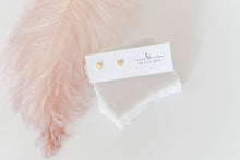 Load image into Gallery viewer, The Corley 18k gold plated heart stud earrings
