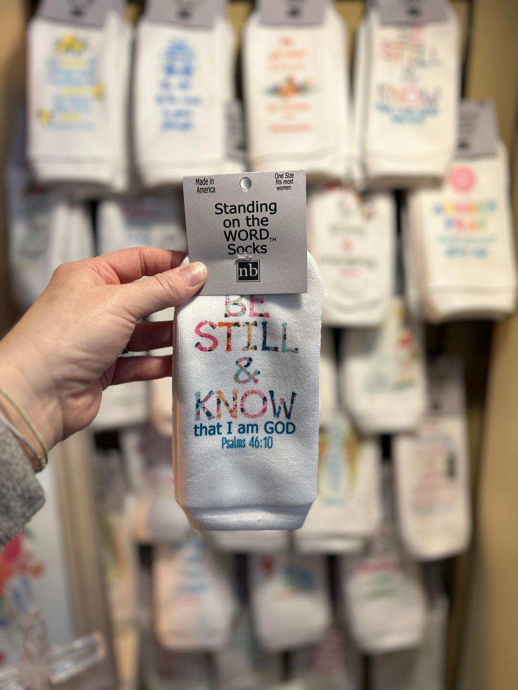 Be Still & Know- Standing on the Word Socks