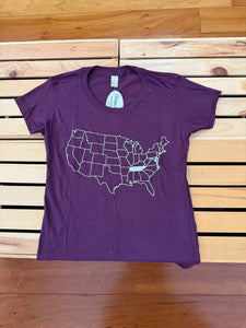 Unites States Map Tee