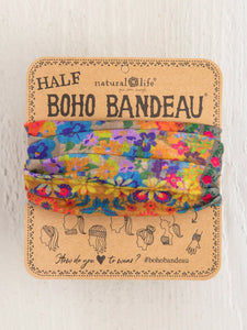 Folk Flower Patchwork Half Boho Bandeau