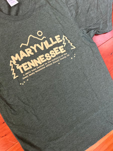Maryville, Tennessee Puff Print Tee