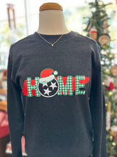 Load image into Gallery viewer, SALE- Santa Hat Tennessee HOME Crewneck Sweatshirt
