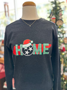 SALE- Santa Hat Tennessee HOME Crewneck Sweatshirt