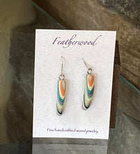 Load image into Gallery viewer, Skinny Mini Featherwood Earrings
