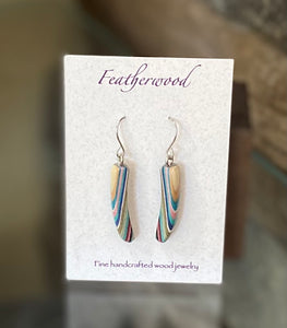 Skinny Mini Featherwood Earrings