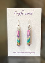 Load image into Gallery viewer, Skinny Mini Featherwood Earrings
