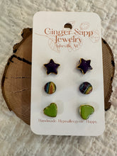 Load image into Gallery viewer, Stud Earring Set of 3 Earrings
