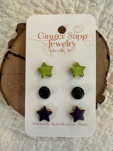 Stud Earring Set of 3 Earrings