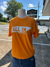 Load image into Gallery viewer, Orange All in for Football Tee

