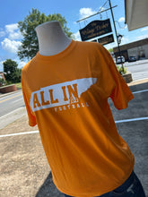 Load image into Gallery viewer, Orange All in for Football Tee
