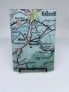 Map of Maryville Glass Cutting Board