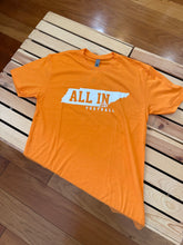 Load image into Gallery viewer, Orange All in for Football Tee

