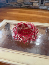 Load image into Gallery viewer, Bird Nest Basket in Reds
