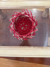 Load image into Gallery viewer, Bird Nest Basket in Reds
