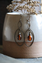 Load image into Gallery viewer, Amber Earrings in Natural Brass
